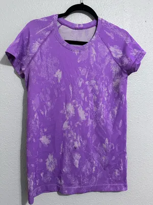 Lululemon Swiftly Tech Shirt 2.0 Shadow Bloom Magenta Faint Lavender thumbnail 3