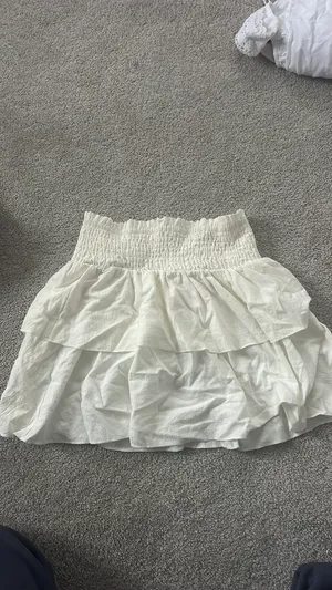 SheIn white summer skirt thumbnail 2