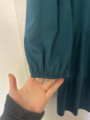 Teal long sleeve dress Blue Size M thumbnail 6