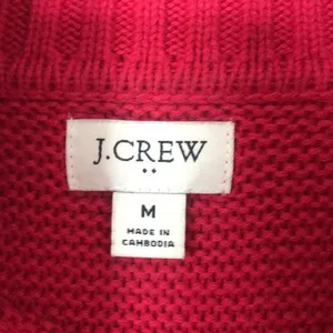 J. Crew Classic mock Turtleneck Sweater Size Medium Cotton merino wool blend thumbnail 9