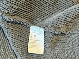 American Eagle Over sized Cozy Open-Front Women's Cardigan Sweater - Black thumbnail 4