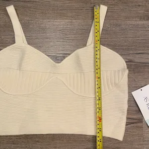 NWT AS Revival Altar'd State Cream Knit Ribbed Crop Top Women's size Large thumbnail 6