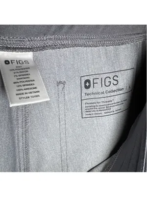 FIGS Scrub Set XL Grey with Teal Accents thumbnail 7