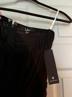 Lulus Lily Black Mesh Strapless Maxi Dress thumbnail 3