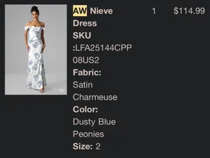 AW Bridal Bridesmaid/Special Event Dress thumbnail 2