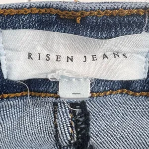 Risen High Rise Raw Hem Distressed Ankle Straight Jeans thumbnail 4