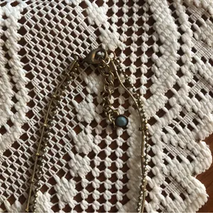 Faux Gold and Turquoise Linked Adjustable Layering Necklaces thumbnail 3