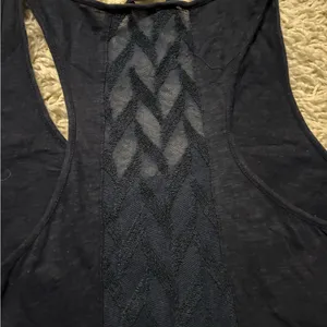 Lucky Brand Navy Racerback Sleeveless Top Size M thumbnail 8