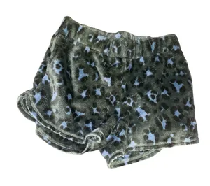 Aerie fuzzy green pajama shorts size XS thumbnail 1