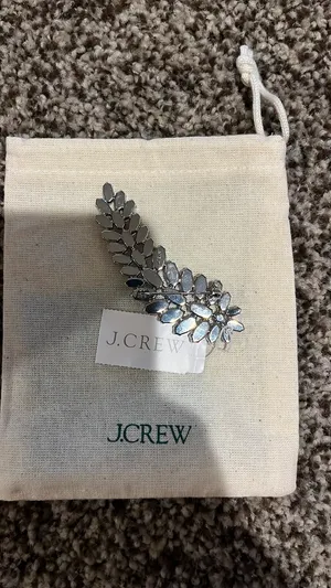 J. Crew Feather Brooch thumbnail 1