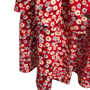 SHEIN Red w/Tiny Flowers Dress🌷🌷 thumbnail 7