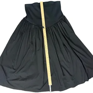Anthropologie Black Strapless Basque Waist A-Line Midi Dress size 1X NEW Tags thumbnail 8
