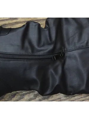 NWT Journee Collection Womens Stormy Boot Faux Leather Slouch Black 8M thumbnail 11
