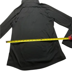 Gorpcore Collegiate Style Rutgers RWJ Fitness Blk Quarter Zip Athleisure Shacket thumbnail 5