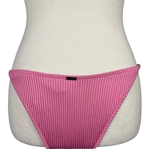 Hollister Bikini Set Womens M/S Pink Ribbed Underwire High Cut Swim 36B thumbnail 6