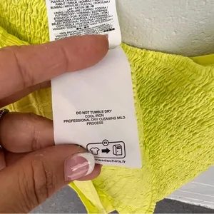 Hurley Yellow Window Pane Crop Top Size Large thumbnail 9