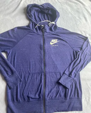 Nike Blue Zip Up Hoodie-Large thumbnail 2
