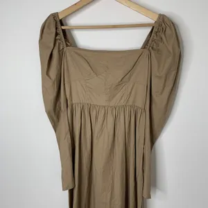 Reformation Luce Long Sleeve Stretch Khaki Midi Dress Womens 0 thumbnail 5