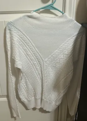 Solitaire White Sweater thumbnail 1