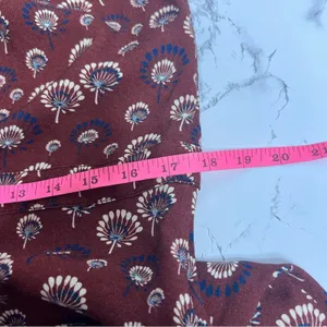 Warm‎ laurel floral dandelion print long sleeve dress thumbnail 4