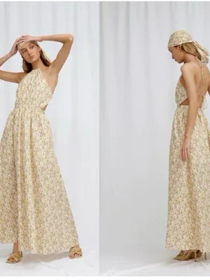 NEW Significant Other Women’s Cara Floral Halter Dress Rosale Print Lined Size 4 thumbnail 12