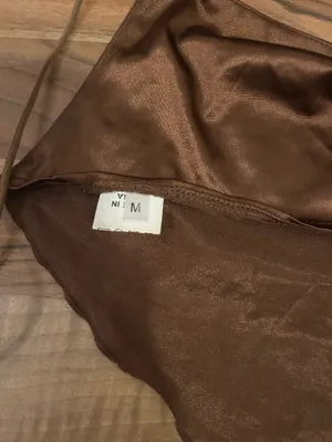 Brown tie top Size M thumbnail 3