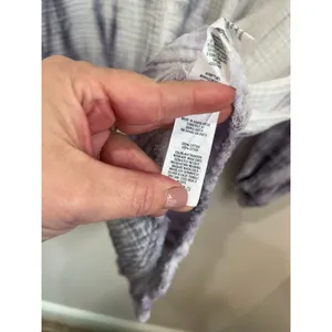 Aerie Blue Gray Tie Dye Button Front‎ Cotton Oversized Shirt Size M thumbnail 7