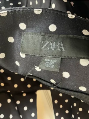 ZARA Black Polka Dot Halter Mini Dress - Women's Summer Dress thumbnail 9