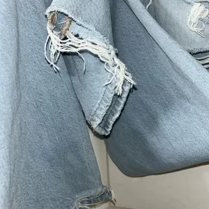 American Eagle Outfitters Mom Blue Mist Distressed Mom Jeans(Size 6Regular) thumbnail 10