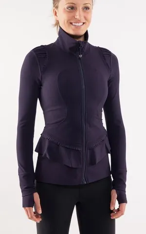Lululemon City To Yoga Define Jacket in Deep Purple Sz 6 thumbnail 1