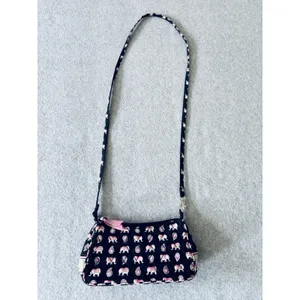 Vera Bradley Pink Elephants Retired Convertible Shoulder Crossbody Handbag Purse thumbnail 3