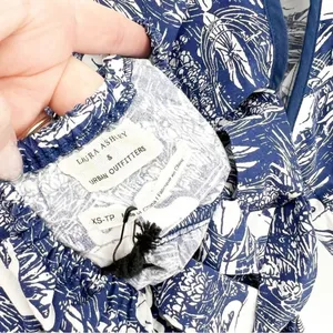 NWT Laura Ashley x Urban Outfitters Swan Puff Sleeve Mini Dress‎ XS Cottagecore thumbnail 6