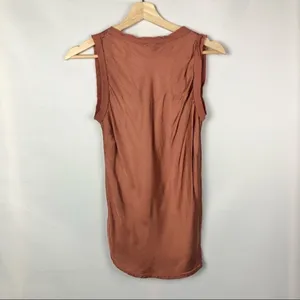 Young Fabulous & Broke YFB‎ Copper Satin Sleeveless Tank Top M thumbnail 2