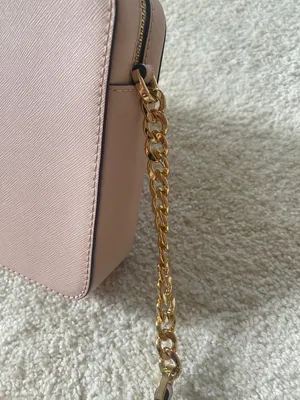 Michael Kors Jet Set East West Crossbody Bag Powder Blush Gold thumbnail 9