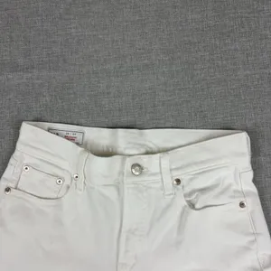 Gap Girlfriend Jeans Womens 25 White Mid Rise Relaxed Ankle Stretch Denim Casual thumbnail 6