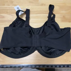NEW‎ Elomi Women Energise Bra 44G Black Minimizer Mesh Satin Sports thumbnail 5
