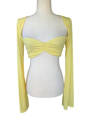 White Fox Boutique "What About Me" Long Sleeve Crop Top thumbnail 2