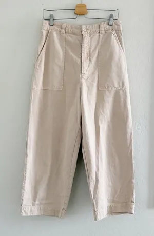 Young Fabulous & Broke YFB Wide Leg Cropped Pants Size L thumbnail 1