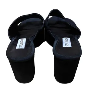 Steve Madden chunky platfom black suede mules thumbnail 4