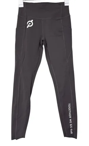 Peloton Essential Tulip Together We Go Far Gray Athletic Leggings Size Small thumbnail 1