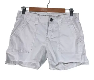 Free People White Cotton Shorts Womens 31 Beachy Summer Casual Classic thumbnail 1