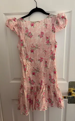 Pink Floral Print Minidress thumbnail 3