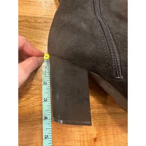Unisa Black Suede Over the Knee High Boots Square Toe Block Heel Women's 7.5 M thumbnail 12