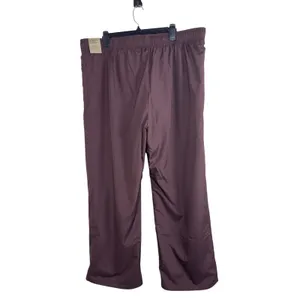 Womens Windbreaker Track Pants Mauve XXL Lightweight Full Length Athletic thumbnail 3