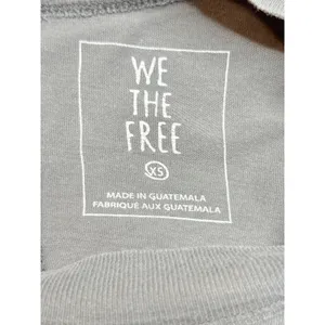 Free People‎ We The Free Charcoal Gray Oversized Long Sleeve Tee Mock Neck XS S thumbnail 5