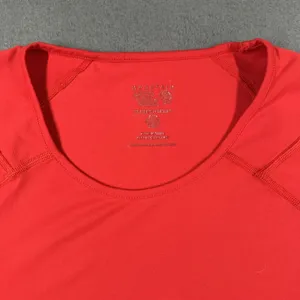 Mountain Hardwear Shirt Womens Small Red Short Sleeve Raglan‎ Performance thumbnail 2