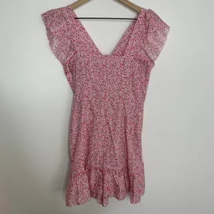LoveShackFancy LSF Jessie Silk-Blend Mini Floral Feminine Pink Dress Small thumbnail 3