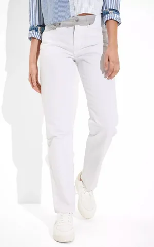 NWOT American Eagle AE '90s Straight Jean white 14 Stretch thumbnail 1