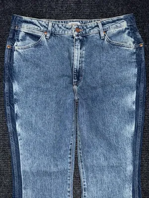 Wrangler NWOT Womens Two Tone Color Block High Rise Westward Bootcut Jeans 32x32 thumbnail 3