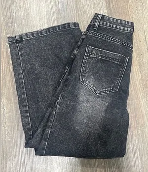 FINAL PRICE NWT Dazy Barrel Jeans Black Size XS thumbnail 1